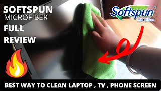 Microfiber Cloth to clean Car glass , device screens || Softspun Microfiber Cloth || Full Review