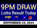 Lotto Result Today 9pm Draw November 24, 2024 Swertres Ez2 PCSO Live Result