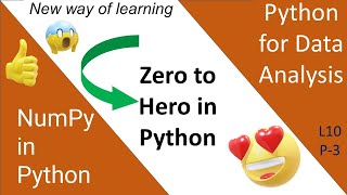 Python || NumPy (Numerical Python ) library in Python Part 3 😎😎👍👍