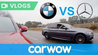 BMW 5 Series vs Mercedes E-Class ROLLING RACE - which 2.0-litre diesel is the quickest? | Mat Vlogs