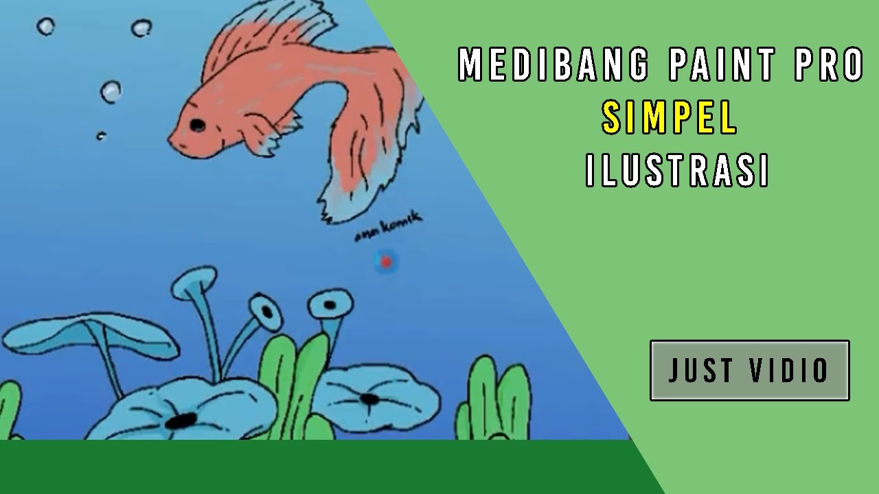 Membuat Ilustrasi Ikan Di Medibang Paint Pro - YouTube