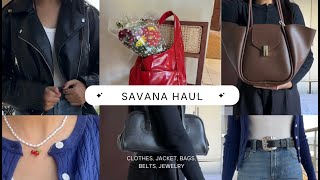 Savana Haul 🍒 | Unboxing + Try-On | Clothes, Bags, Jewelry \u0026 More!