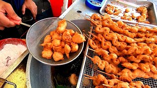 Filipino Street Food |  Fried Chicken Intestine and Chicken Ball