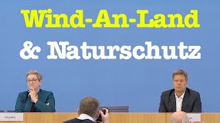 Wind-an-Land \u0026 Bundesnaturschutzgesetz | Habeck, Lemke \u0026 Geywitz | BPK 15. Juni 2022