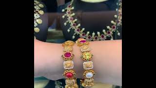 CZs Beautiful Navaratna Bangles With Latest Design 🥰