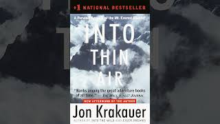 Book: Into Thin Air: A Personal Account of the Mt. Everest Disaster