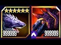 LEVEL 999,999 MEGALODON vs KRAKEN 18 BOSS (JURASSIC WORLD)