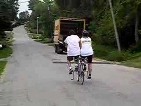 Side By Side Tandem Bicycle Youtube