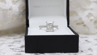 Radiant Cathedral Pave Lab Diamond Engagement Ring | Ada Diamonds