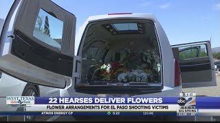 22 hearses deliver flowers to El Paso memorial