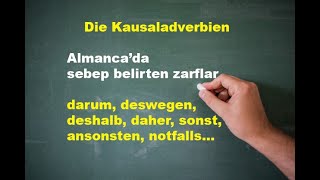 Kausaladverbien darum, deswegen, deshalb, daher, sonst, ansonsten, notfalls