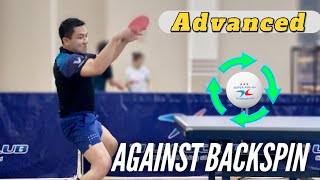 How to do Advanced Forehand Topspin Against Backspin |  World class
