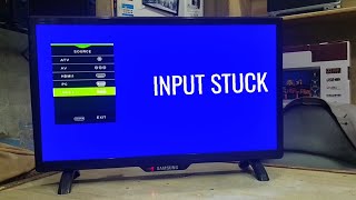 LCD TV Panel Keys Stuck | How To Fix LCD TV Key Panel Pressed Button | TV Input Button not respond