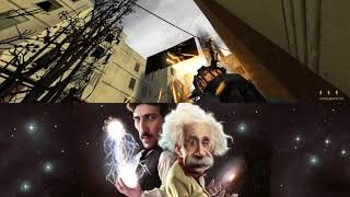 Albert Einstein And Nikola Tesla Half-life 2 meme