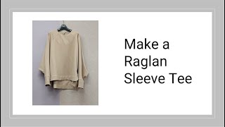 230307325-3)Make a Raglan Sleeve Tee/sewing, 라글란 소매 티/봉제