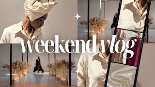 weekend vlog: book shopping & unboxing + first time walking the RUNWAY! 😗🤍