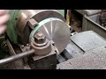 tally ho capstan project turning the adapter flange on the lathe