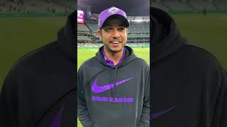 Message from Sandeep Lamichhane to Hobart Hurricanes fans. #BBL11