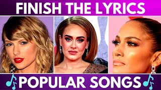 Download Can You Finish the Lyrics of These Popular Songs? | Finish the Lyrics Quiz mp3