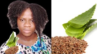 Aloe vera and flaxseed gel for massive hair growth/ stop hair loss