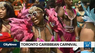 Revellers play mas for 51st Toronto Caribbean Carnival