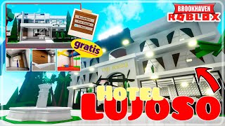 *NUEVO* HOTEL DE LUJO en BROOKHAVEN ¡GRATIS! CASA CON SALA DE DIVERSION SECRETA 😱🏨 ROBLOX