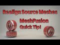 Modo | MeshFusion | Realign Source Meshes