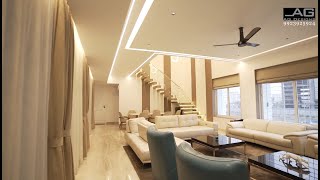 Luxurious 4.5 BHK Duplex with private pool Designed by AG Designs.