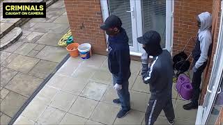 Idiot Criminals Breaking Into a House Caught on CCTV