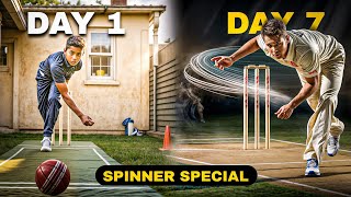 How to Practice Spin Bowling Alone at Home (7 days Routine)