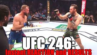 UFC 246 (Conor McGregor vs Donald Cerrone): Reaction and Results