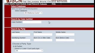 Free Oklahoma Court Records Search