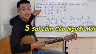 HỌC ĐỆM ĐÀN GUITAR| 5 SAI LẦM CỦA NGƯỜI MỚI HỌC GUITAR | PHONG GUITAR BMT