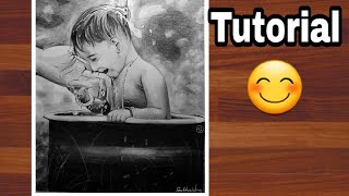 How to draw a little baby 😊✏