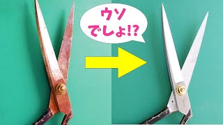 神の手により蘇った裁ちばさみ！～研ぎの世界も技術職～