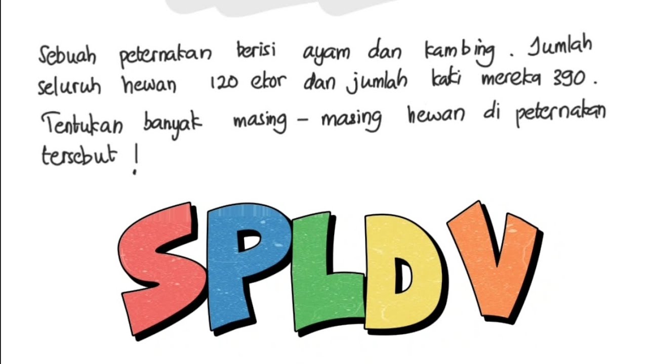 Soal Cerita SPLDV !!! | Matematika - YouTube