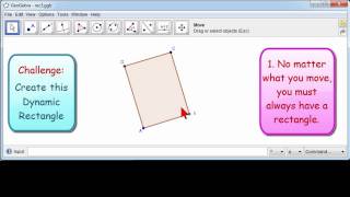 GeoGebra Challenge - Dynamic Rectangle (Short)