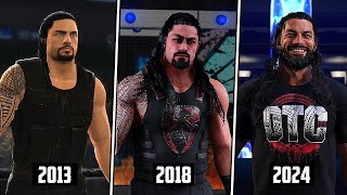 The Evolution of Roman Reigns in WWE Games !! (WWE 2K14 - WWE 2K24)