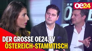 Der große oe24.TV Österreich Stammtisch  mit Andrea Lautmann, Paul Rittenauer und Kaveh Ahi