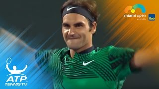 Federer v Kyrgios: The best shots | Miami Open 2017