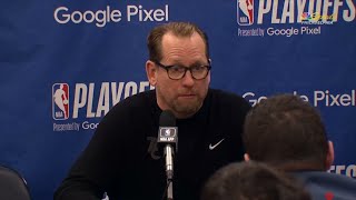 Postgame Interview | Nick Nurse reacts Philadelphia 76ers fall to New York Knick