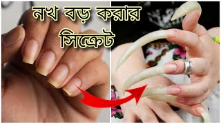 How To Grow Really Long Nails Bangla Tutorial | নখ বড় করার উপায় | Bangla Nail Tutorial #nailgrowth