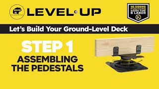 How to Assemble Level.Up Deck Pedestals (Step 1 of 10)