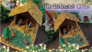 How to Make Christmas crib from waste Material | DIY Nativity Scene |Christmas crib making at home