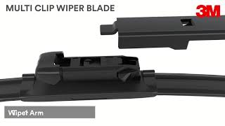 How to install 3M Multi-Clip Wiper Adapter (no. 1418) | Installation Guide