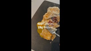 Easy eggs and onions, 400 calories, 28g protein