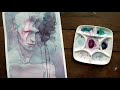 rose and viridian limited palettes 2 watercolor painting