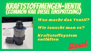 Diesel Common Rail Kraftstoffmengen Ventil tauschen