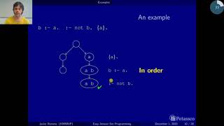 Easy answer set programming, introduction, first example