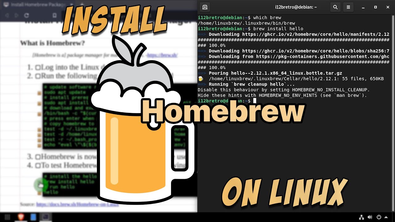 Install Homebrew Package Manager On Linux - YouTube